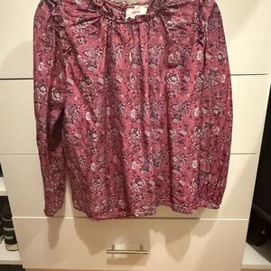 Xirena Lanie block print top in wild rose size XS